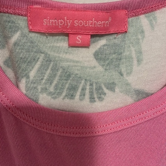 Simply Southern Salty Air Summer Beach Tank Shirt Small - Picture 4 of 5